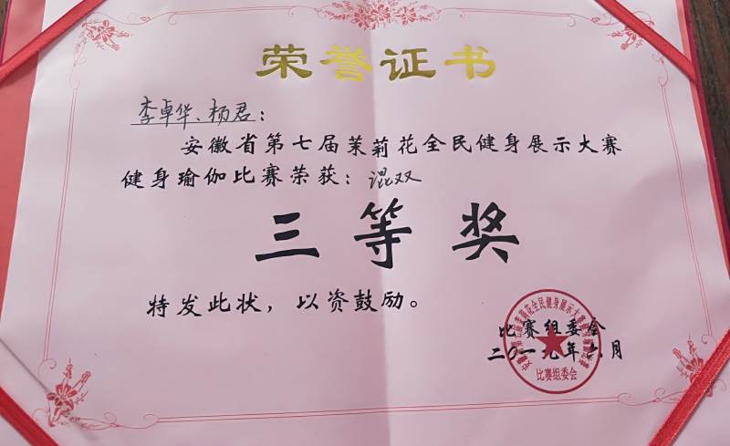 三等獎(jiǎng)榮譽(yù)